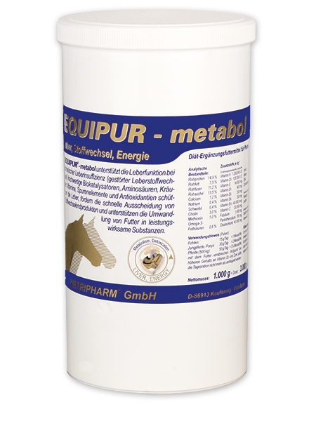 Equipur metabol unterstützt die Leber beim Pferd.